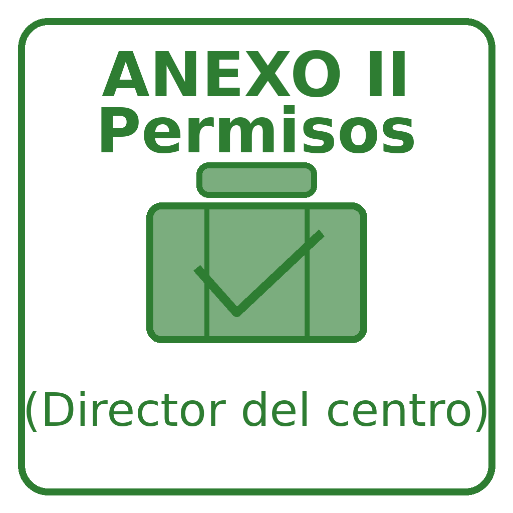 ANEXO II PERMISOS DIRECTOR ANEXO II PERMISOS DIRECTOR